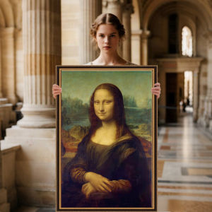 Mona Lisa World Famous Painting 2025 New Hand Embroidery Cross Stitch Thread Embroidery Living Room Entrance Living Room
