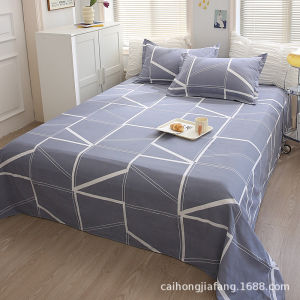 Minimalist Flannel Duvet Cover 4-Piece Set for Students