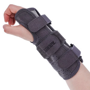 AOLIKES 1PCS Carpal Tunnel Wrist Brace Support with 3 Straps and Metal Splint Stabilizer - Helps Relieve Tendinitis Arthritis
