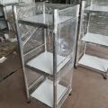 Kệ inox 3 tầng tấm  , nhiều kích thước khác nhau . Hàng dày dặn và chắc chắn .. 