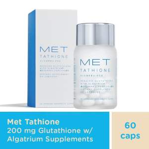 Met Tathione Reduced Glutathione with Algatrium Food Supplement 500mg 30 softgel capsules