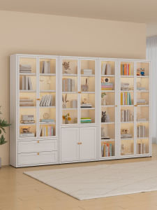 DIBIOU | Home Glass Door Bookcase Storage for Children