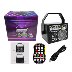 Honeycomb 3-in-1 Party Light USB Sound Activated Strobe with Remote Control for Stage Disco Birthday Decoration Lighting
