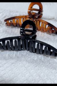 Retail Ministry Large Cross Hair Claw Shark Clip Women For Long Thick Hair Amber Korean Style