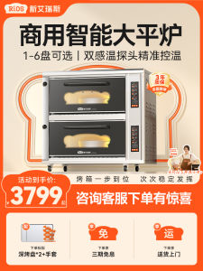 New Iris KPS Commercial Oven Double Layer Four Tray Large Capacity Steam Flat Oven Baking Oven High Efficiency Aluminum Alloy