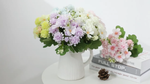 Simulation Begonia Flower Chrysanthemum Living Room Wedding Outdoor Decoration Ornaments Photo Props