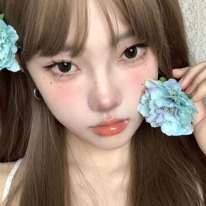 Blue Tea Leaf Hair Clip  Spring Summer Feel Artificial Flower Hair Accessory Beach Vacation Side Clip