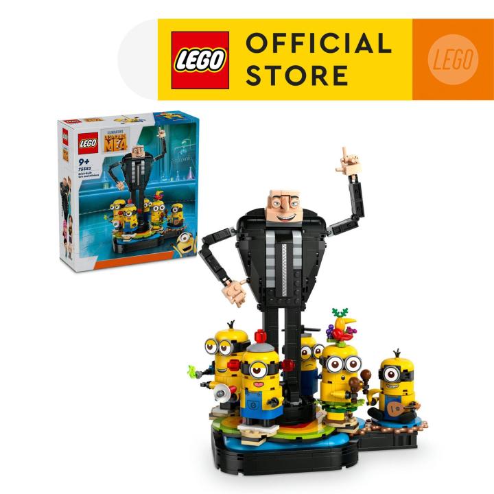 พระไม่ทราบรายละเอียด LEGO Despicable Me 4 75582 Brick-Built Gru and Minions (839 Pieces