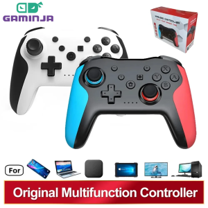 GAMINJA Original Wireless Controller BT For Nintendo Switch Pro PC PS3 TV Box Joystick Gamepad NFC Professional Lag-Free Gamepad