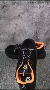 ZVN Vrogio Sepatu Safety Low Boots Kerja Outdoor Hiking Touring Pria Ujung Besi