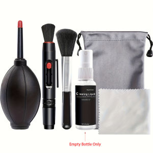 Professional Camera Cleaning Kit with Air Blower Pen & Cloth for DSLR Lens Phone Laptop & Electronic Devices