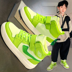 Giày Thể Thao Nam Mùa Xuân 2025 Giày Cao Đến Đầu Gối Mới Cho Trẻ Em Thương Hiệu Thời Trang Giày Thể Thao Đế Mềm Cho Bé Trai