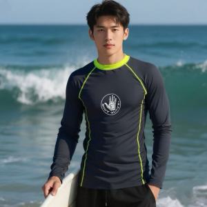 High Elasticity Nylon Surfing Swimsuit Mens Zipper Quick Dry Surfing Suit Comfortable Fit Swimming Costume for Swimming And Surfing