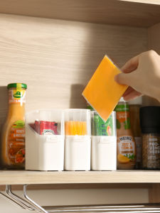 Cheese Slice Storage Box Refrigerator Side Door Butter Organizer Covered Preservation Container Home Storage Organizer