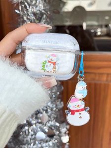 KAQI | Kaiqi Silicone Protective Case For Apple Airpods Pro 2 AirPods 3 AirPods 4 Transparent Anti-fall Pendant Female Model Bluetooth