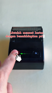 free 3 rolls printer thermal bluetooth buat hp Printer Mini 58mm Mobile Printer Portable Receipt Printer Wireless alat print cetak struk dari hp mesin cetak minimarket restoran ppob dll