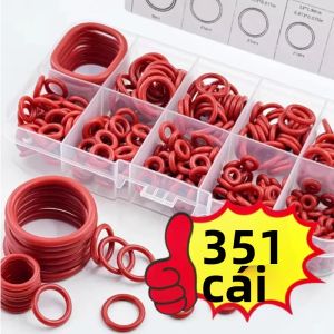 Bộ Vòng Đệm Silicon 351 Chiếc Chịu Dầu Và Nhiệt 10 Kích Cỡ Dành Cho Ô Tô Và Đường Ống
