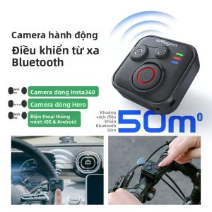 Bộ Điều Khiển Từ Xa Chụp Ảnh Tự Sướng Bluetooth BT5.1 Dành Cho Máy Ảnh Hành Động Insta360/Gopro Điều Khiển Điện Thoại Thông Minh Không Dây Tương Thích iOS/Android