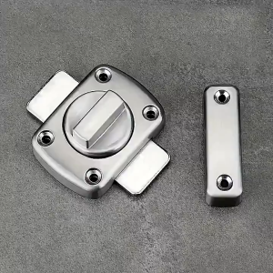 Home security lock brushed silver zinc alloy totate bolt latchdoor window lock and bathrooms lock