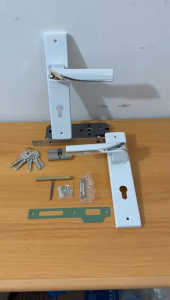 1SET HANDEL PINTU PREMIUM BESAR UKURAN 25CM HONXI TEBAL 2MM/KUNCI PINTU RUMAH GAYA EROPA MINIMALIS BESAR FULL SET SIAP PASANG PREMIUM ELEGAN