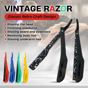 New Camouflage Professional Folding Shaving Razors For Men Beard Trimming Hair Removal Tools Barber Manual Safety Razor Holder