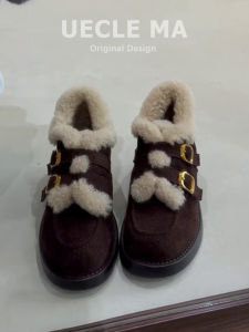 MASHUJIA | Insulated Leather Winter High Heels