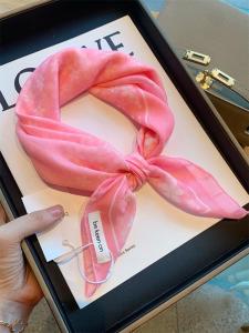 Khăn Vuông Vải Lanh Cotton Mỏng Thoáng Khí Mùa Xuân Thu Cho Bé Gái Trang Trí Khăn Quàng Cổ Phụ Kiện Tóc Phong Cách Hàn Quốc