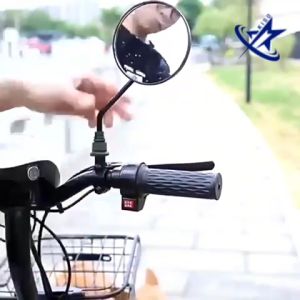 KISO Kaca Spion Bulat Panjang Sepeda Listrik Universal/ Rear View Mirror E-bike drat 8 mm..