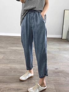 AIYITI | Summer Lightweight Slim Fit Wide Leg Capri Denim Pants