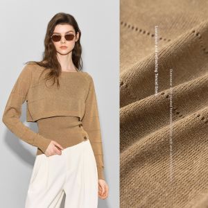BEIQIANI | Vintage Elegance Lycra Knit Two-Piece Set