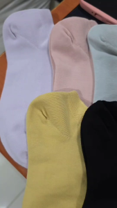 BS918 Kaos kaki wanita polos warna pastel pendek semata kaki bahan katun premium lembut - Women Ankle socks