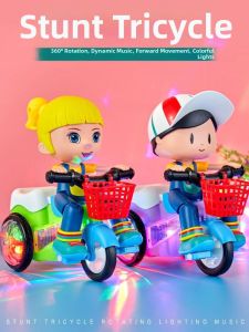 Electric Stunt Tricycle Baby Educational Toy