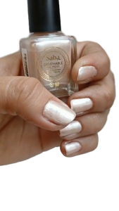 [Rose gold Shiny/Glitter] ]Saba Breathable Nail Polish - Rose Gold - Wudhu Friendly Cruelty Free Vegan & Halal certified Solat Friendly