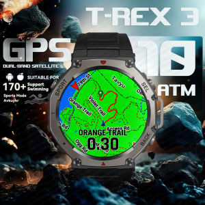 New T-Rex3 GPS Smart Watches 2025 for Xiaomi IOS Military Smartwatch Men 10ATM Waterproof 170 Sport Modes Built-in GPS BT Call