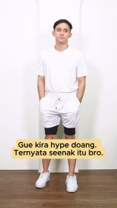 Foratjin - Celana Running Pants Lari Anti UV 2 in 1 Saku dalam [Size Standar-Jumbo]