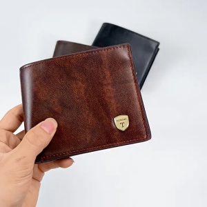 MENSPE Mens Retro Wallet Simple Short Wallet Soft PU Business Wallet Multi-Card Position Wallets Travel Purses Coin Pouch ID Credit Cards Holders