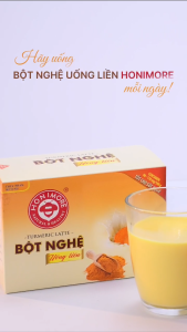 COMBO 3 HỘP 288G - BỘT NGHỆ UỐNG LIỀN HONIMORE 288G - Tinh nghệ giúp da sáng mịn ăn ngon tiêu hóa tốt - Tốt cho sức khoẻ