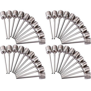 10-60pcs Sport Ball Inflating Pump Needle For Football Basketball Soccer Inflatable Air Valve Adaptor Stainless Steel Pump