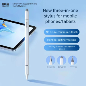 Lenovo | Lenovo Universal ERAZER28 Stylus Pen No Charging Required No Bluetooth Connection Needed Ready to Use Directly 3-Tip Pen
