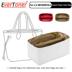EverToner Dupont Paper Insert Bag for LV-Neverfull PM MM Organizer Makeup Handbag Organize Inner Purse