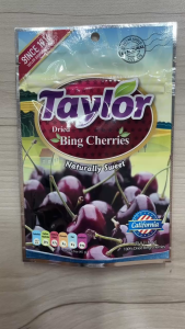 Date 7/27 Anh Đào Cherry Khô Taylor Khô Tự Nhiên 45g -Taylor Dried Bing Cherries 45g
