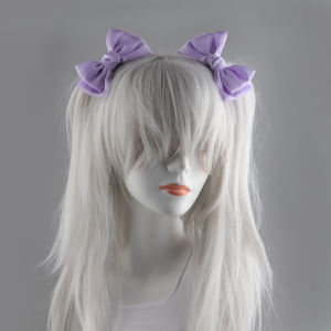 Purple Satin Hair Clip Double Tail Butterfly Knot Hair Accessories Korean Style Princess Home Fashion Hairpins Clamp