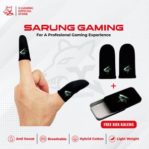 X Gaming - Dapet Kaleng 2pcs Sarung Jari Jempol Stm Gaming Game ff Anti Keringat Basah Finger Sleeve Premium