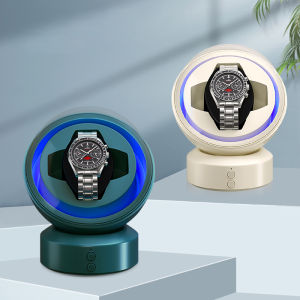 1pc Niworkshop Automatic Watch Winder1Slot Watch Storage CaseSpace Capsule Design Watch Box with LED Light