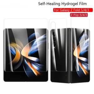 Clear Hydrogel Soft TPU Film For Samsung Galaxy Z Fold 8 Ultra 7 6 5 4 3 5G Internal Inner Outer Hinge Sticker Full Body Screen Protector for Z Flip 8 7 6 5 4 3 5G
