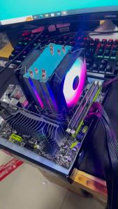 ชุด Mainboard MB CPU RAM X79 10คอร์/20เทรด E5-2670 V2 RAM 16-128 GB รุ่นเทียบกับ Intel + 2 พัดลม 4 ท่อทองเเดง