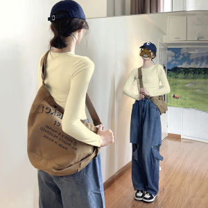 Áo Thun Dài Tay Họa Tiết Hoa Ngọt Ngào Cho Nữ Mùa Xuân Thu Ôm Vừa Vặn Thon Gọn Cạp Cao Áo Ngắn Bên Trong Áo Lót