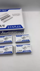 Staples V-tec no 24/6 isi 1000 pcs - Refill Stapler Jepretan Staples Kecil