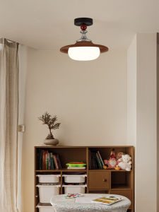 DGY | French Retro Zen Walnut Wood Ceiling Light