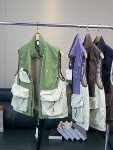 Dopamine Workwear Vest Mens Style American Outdoor Sleeveless Jacket Functional Wind Mountain Series Stand Collar Shoulder Pad